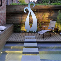 Stilisierte Flamingos, 140 cm, davon ca. 20 cm zum Stecken