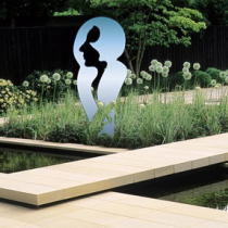 Silhouette "Sie", 140 cm, davon ca. 20 cm zum Stecken