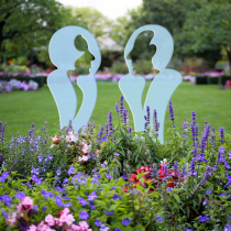 Silhouette "Sie" und "Er", 140 cm, davon ca. 20 cm zum Stecken