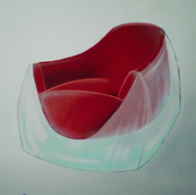 Sessel "Acrylic-Cube"